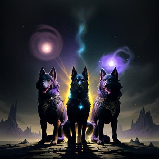 Skoll, Fenrir, and Hati