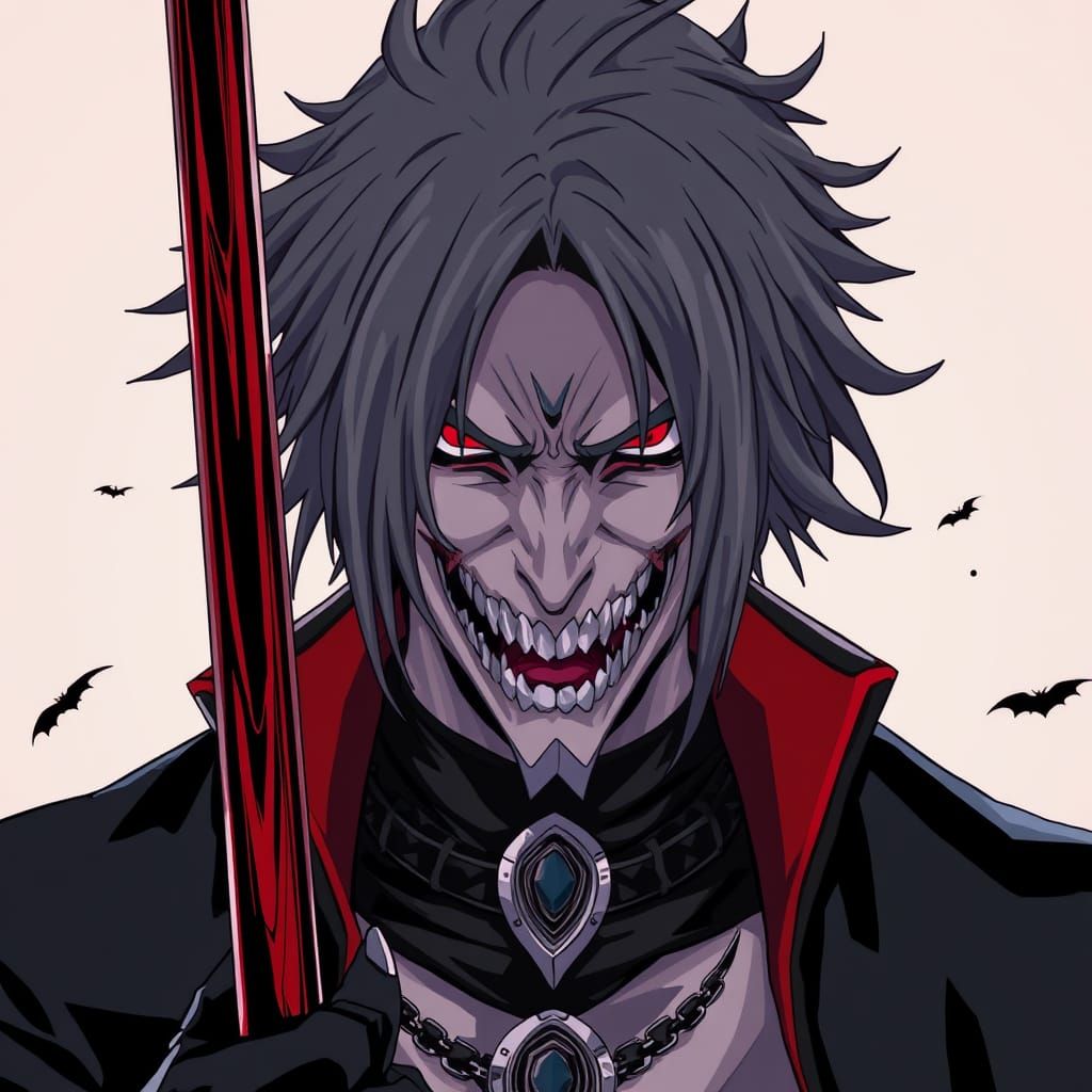 Manga-Inspired Anime Hero with a Dark Edge