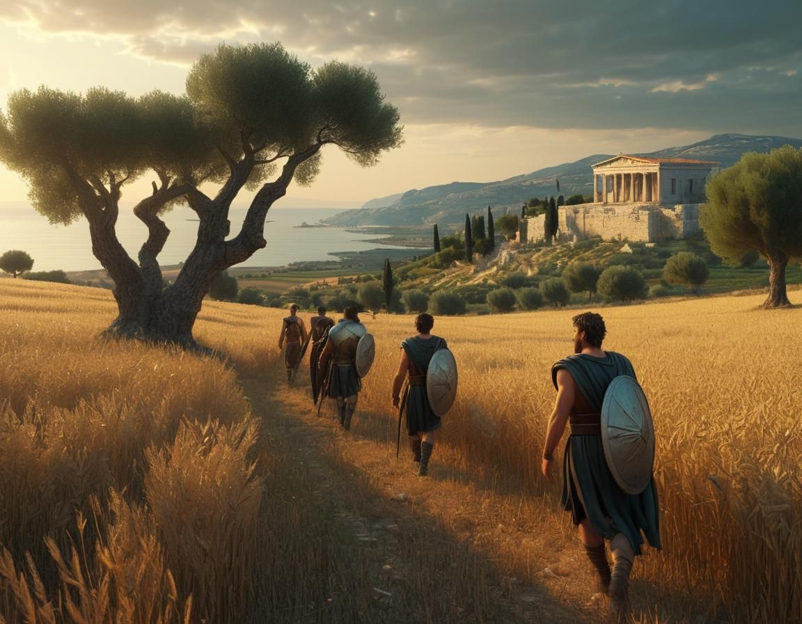 Elysian Heroes Stroll Adriatic Coastline