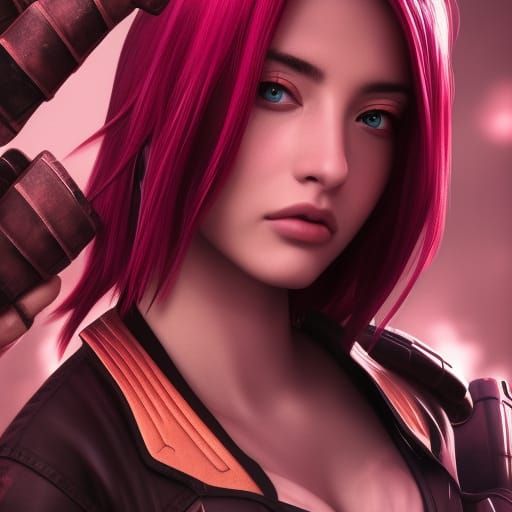 Ana de Armas as Sakura Haruno: Detailed Matte Painting