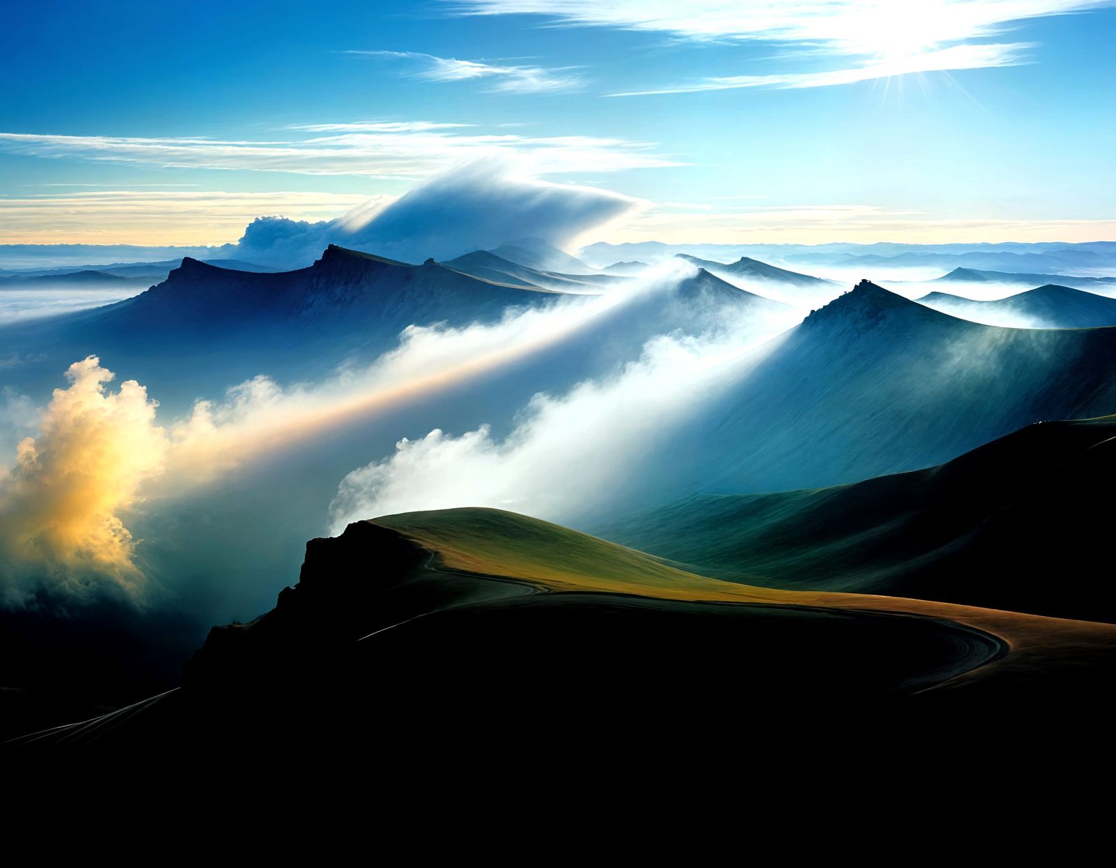 Heavenly Cloudscapes Radiate Divine Light