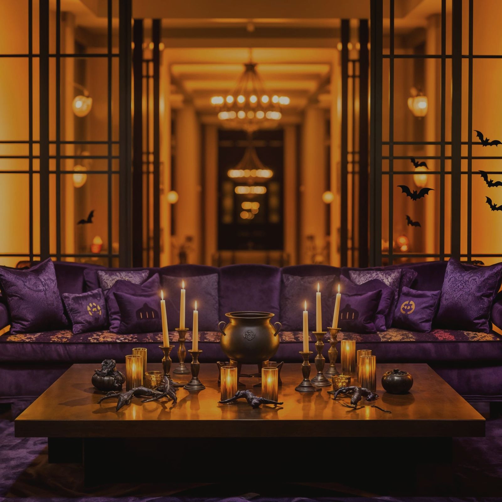 Bauhaus & Frank Lloyd Wright Living Room for Halloween Soiré...