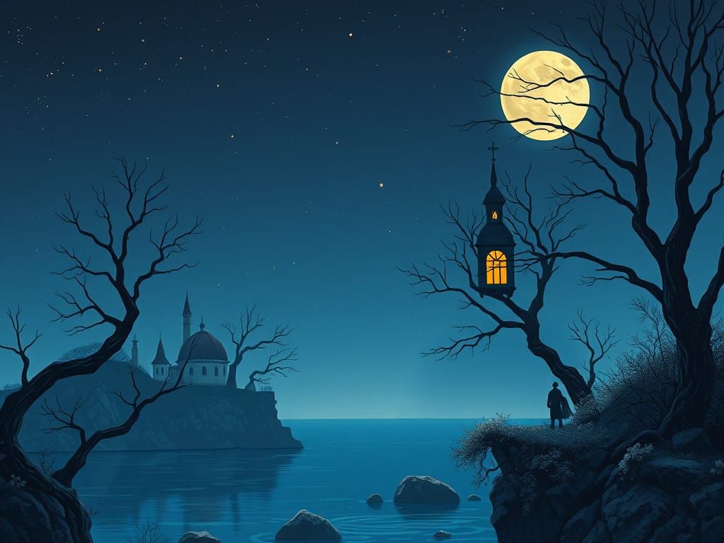 Ethereal Hopi Bay in Muted Storybook Colors