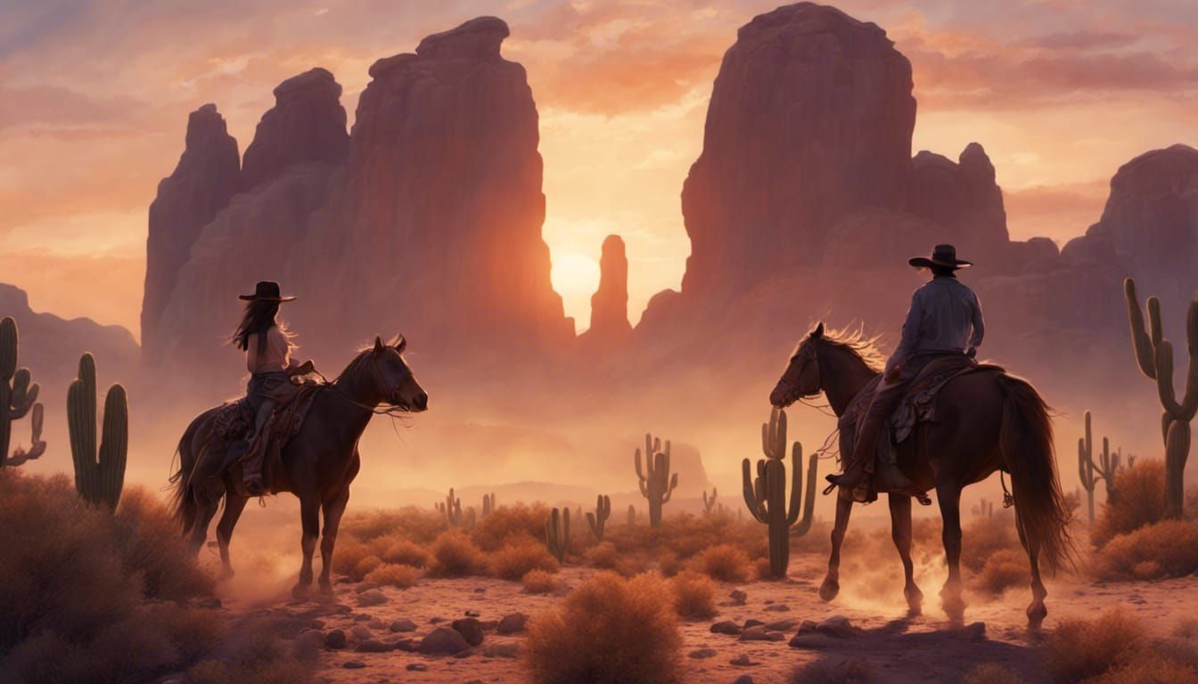 Desert Visions of Cowboy and Cowgirl