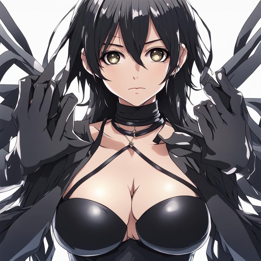 Anime Woman in Revealing Outfit, Manga Art Style