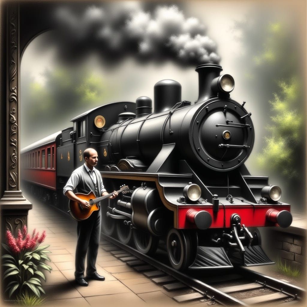 Jethro Tull Concert with Steaming Locomotive