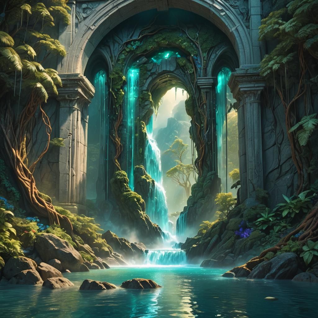 Another dimension waterfall & lagoon #2