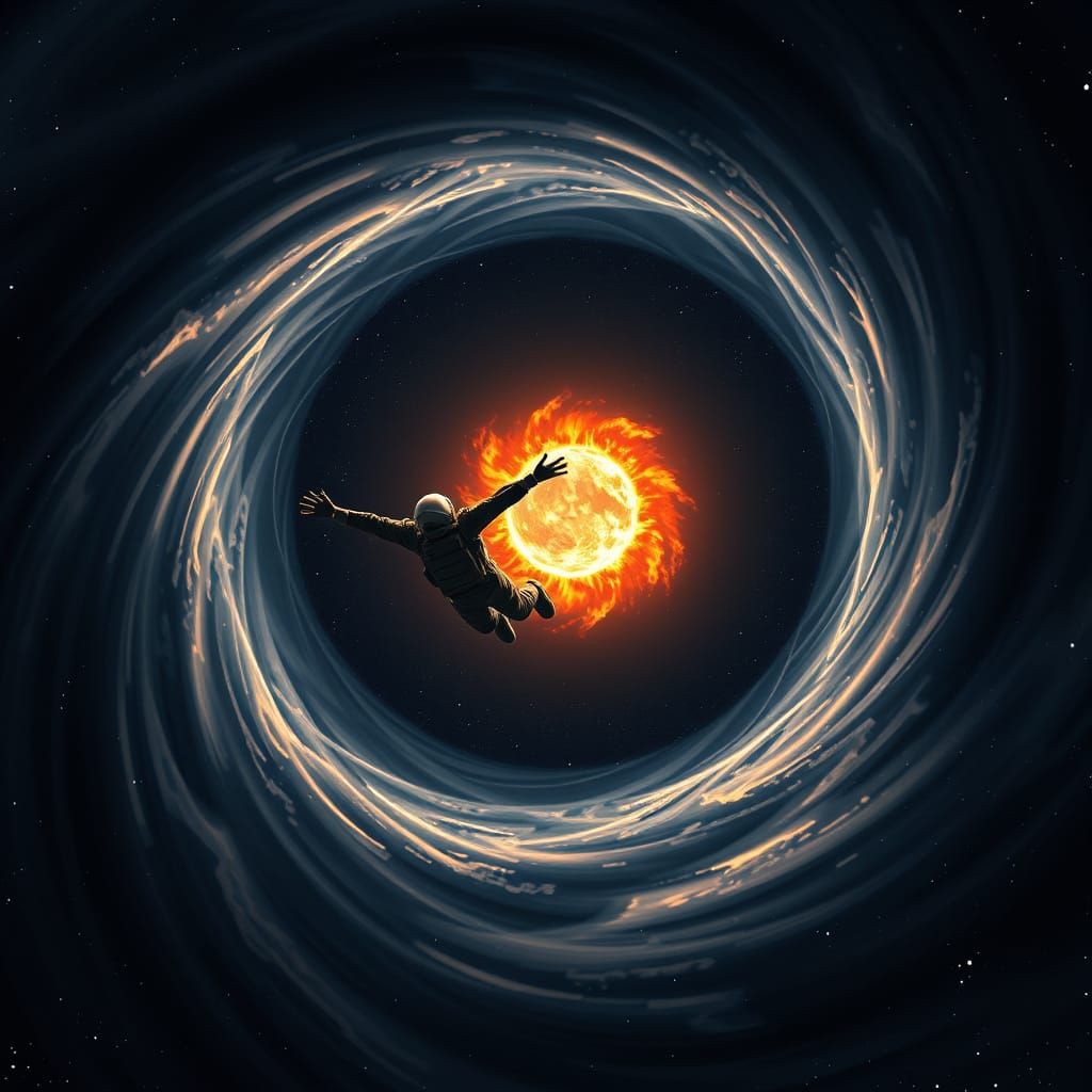 Astronaut Plunges into Black Hole's Event Horizon in Sci-Fi ...