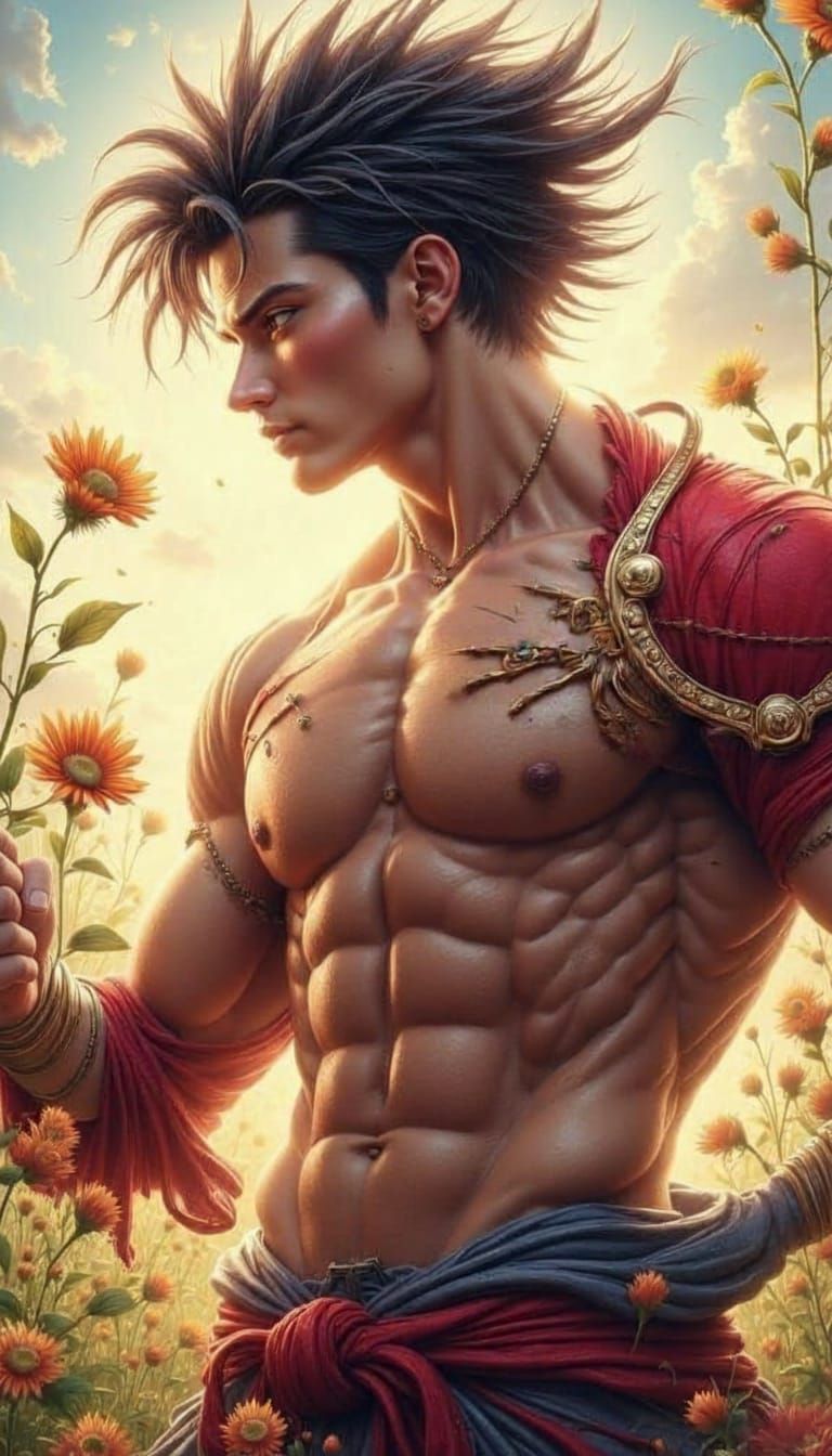 Bishounen Style Portrait of Haruto with Glasses