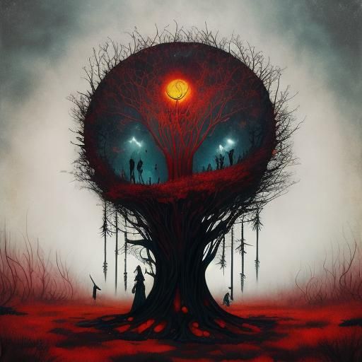 Gothic Punk Girl Reading: A Modern Fairytale Scene