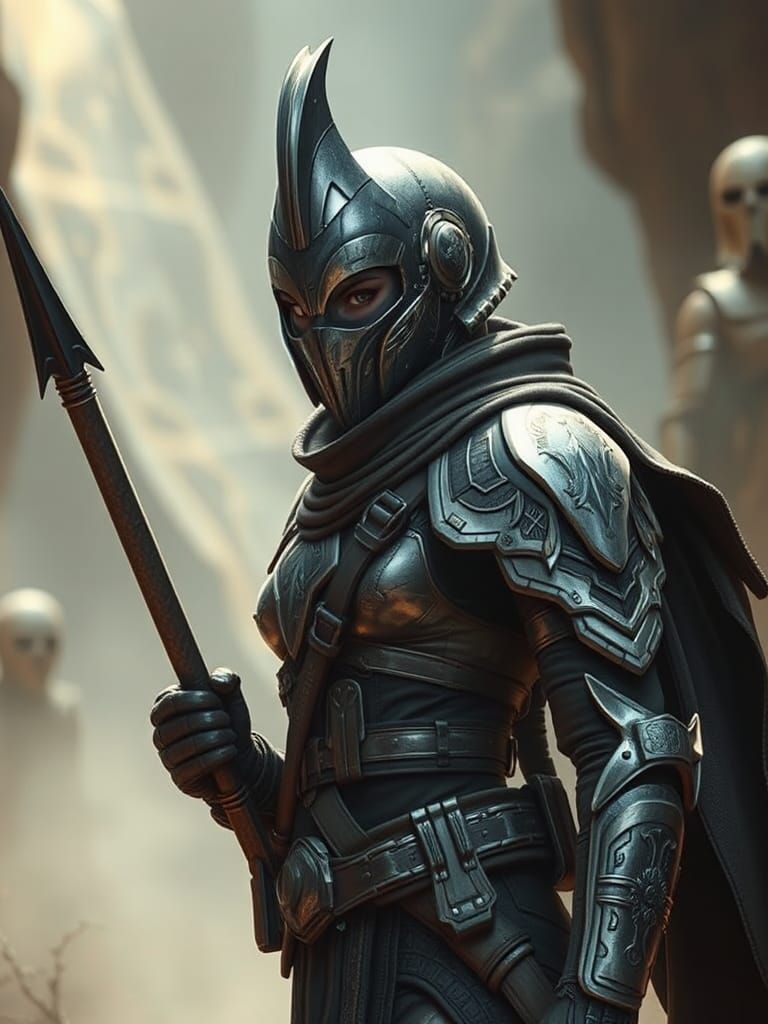 Futuristic Armored Zibanezuba Female Warrior