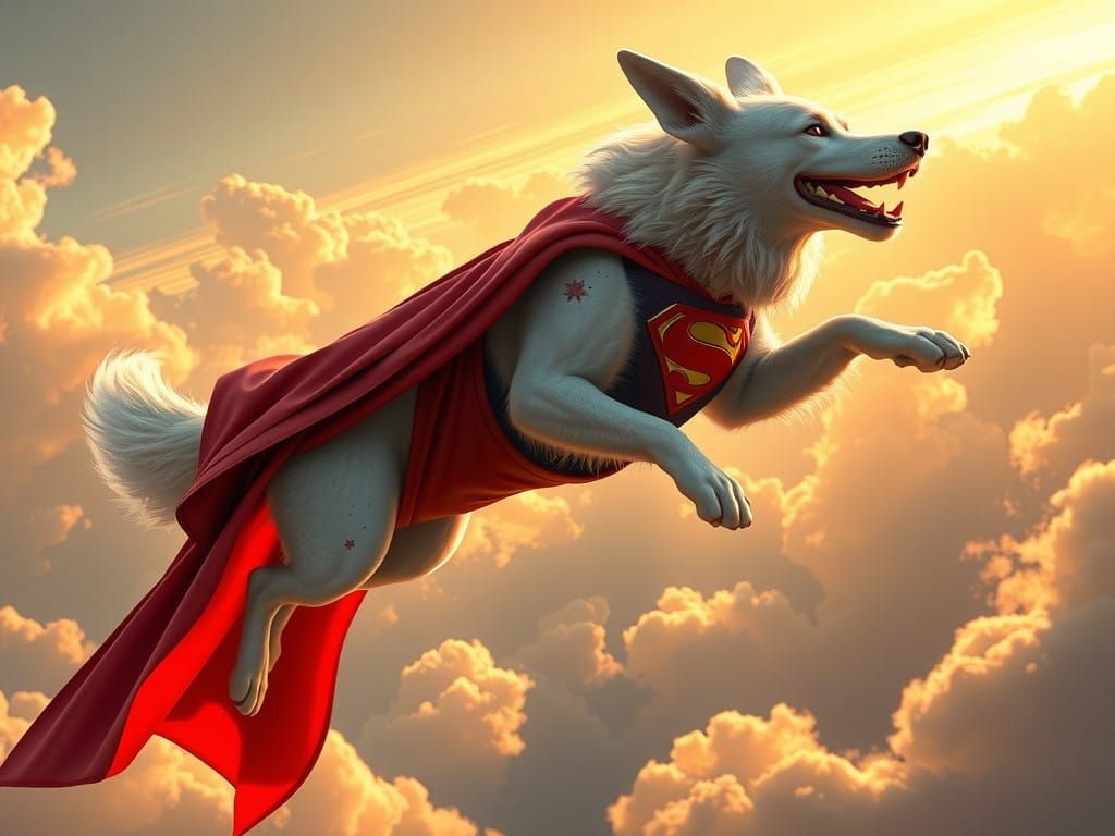 Superman's Faithful Canine Companion Soars Through the Skies...
