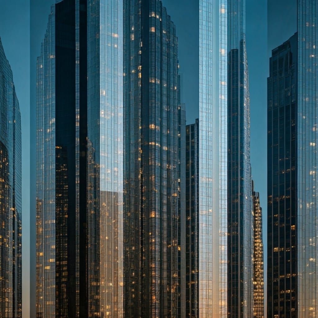 Urban Landscapes Collide in Visceral Stripe Patterns