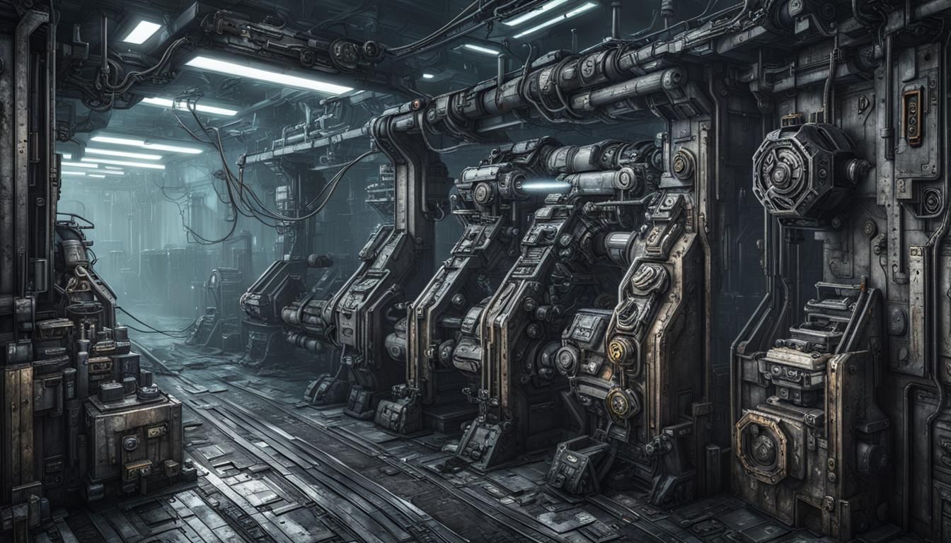 cyberpunk mechanical line
