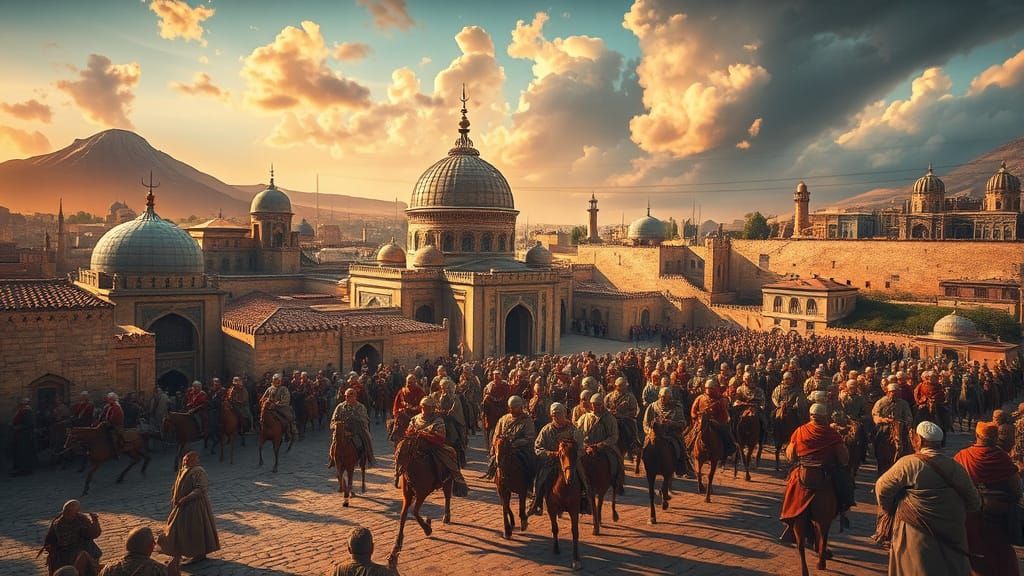 Salahuddin's Jerusalem Victory Parade: Airbrushed Mural