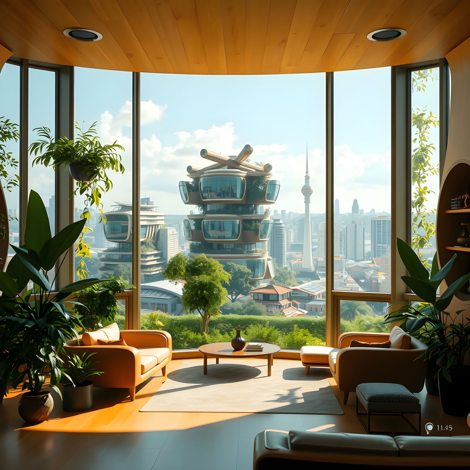 Sustainable Utopia in a Solarpunk City