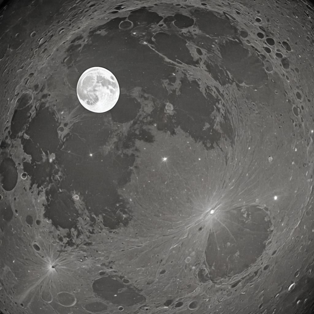 Lunar Glow: AI Generated Moon Image