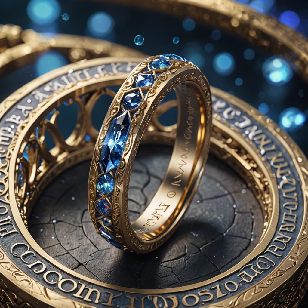 Fantasy Style Solomon's Magic Ring Macro Photograph