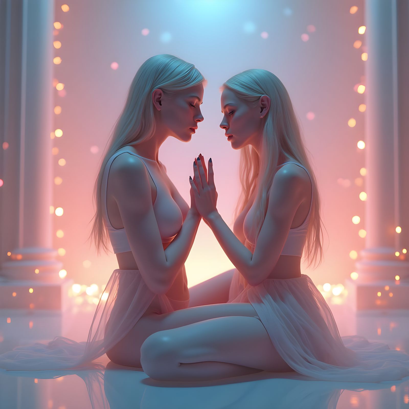 Becky Hypnotized by AI Girlfriend in Ethereal Digital Art