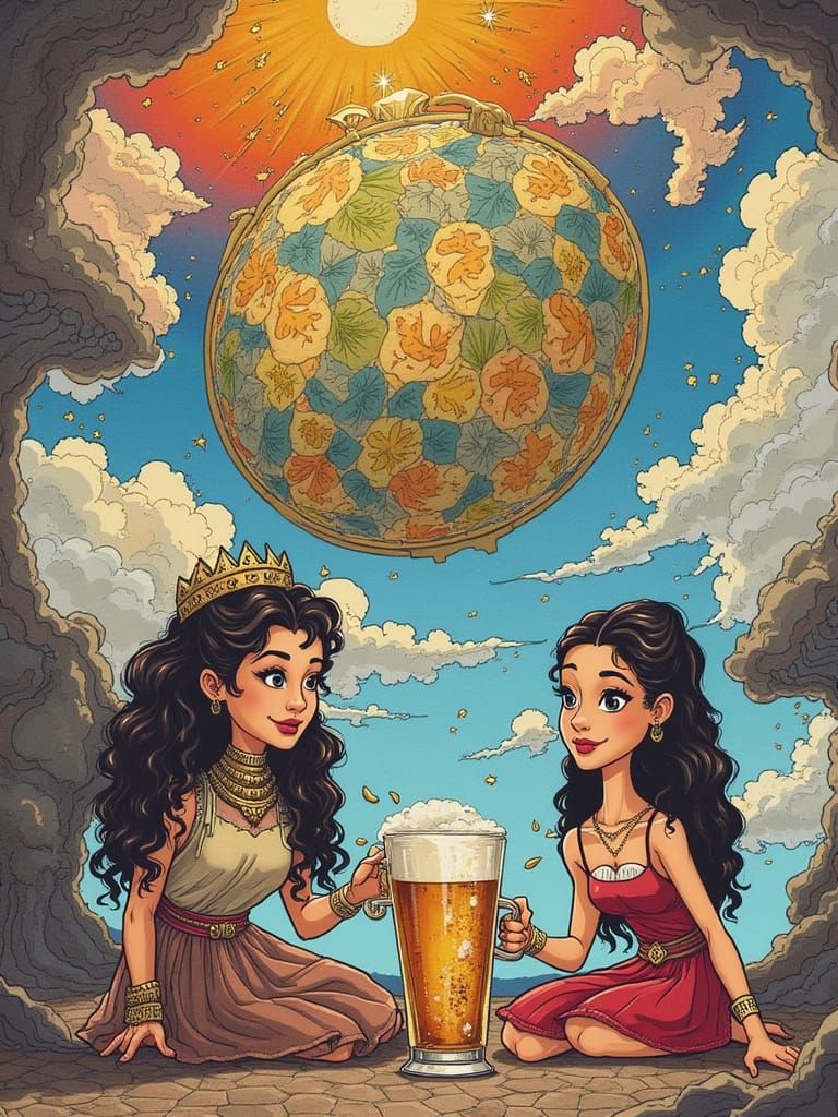 Occult Battlefield with Fat Goddesses