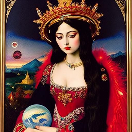Queen of Heaven: Cosmic Goth Surrealism