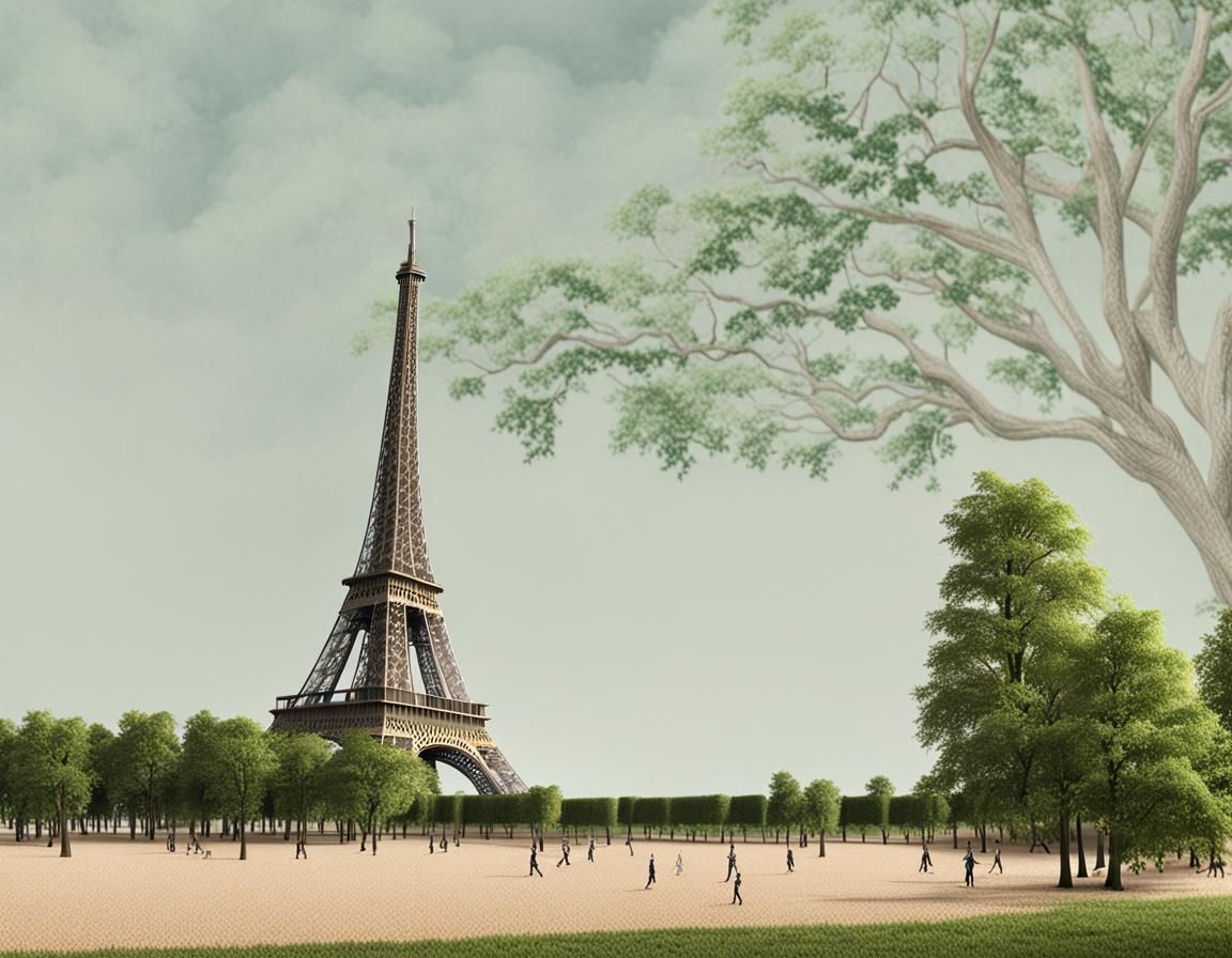 Eiffel Tower in Nature