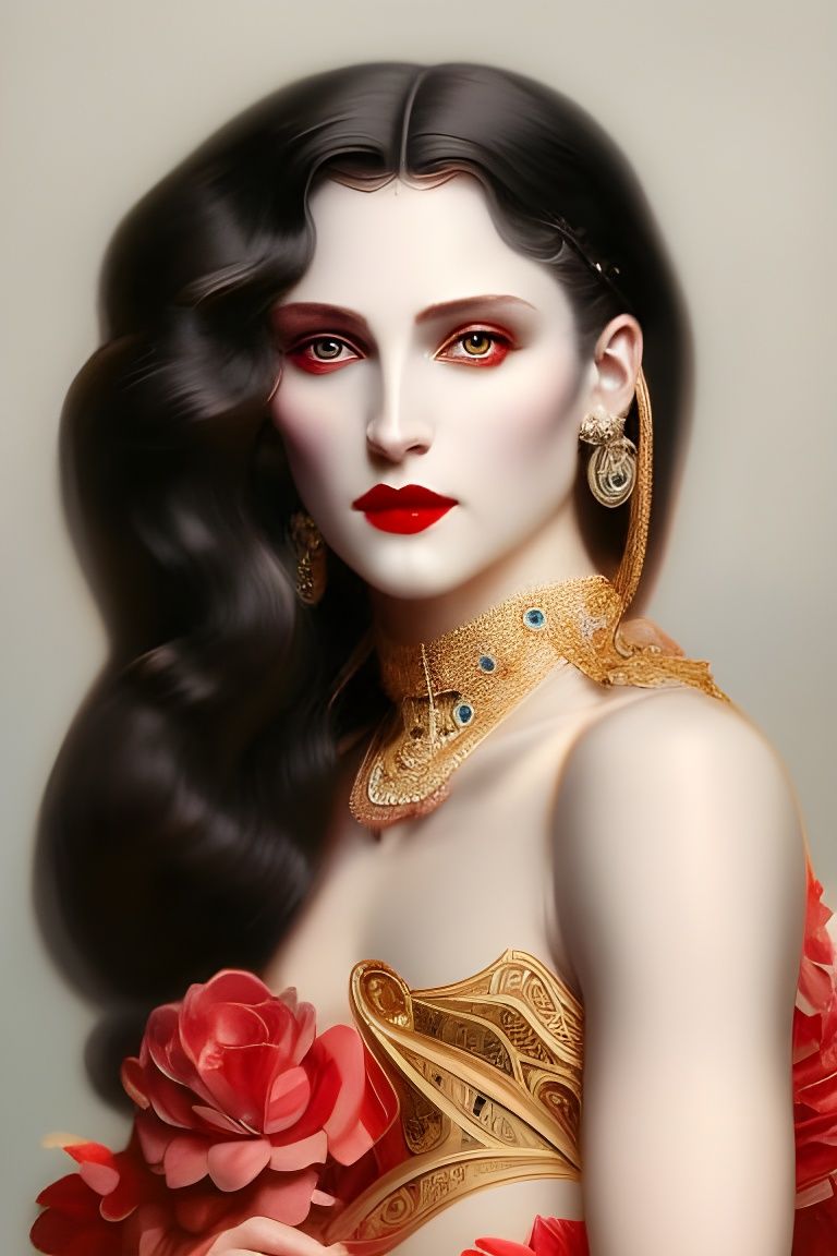 Portrait of Carmilla, the vampire countess