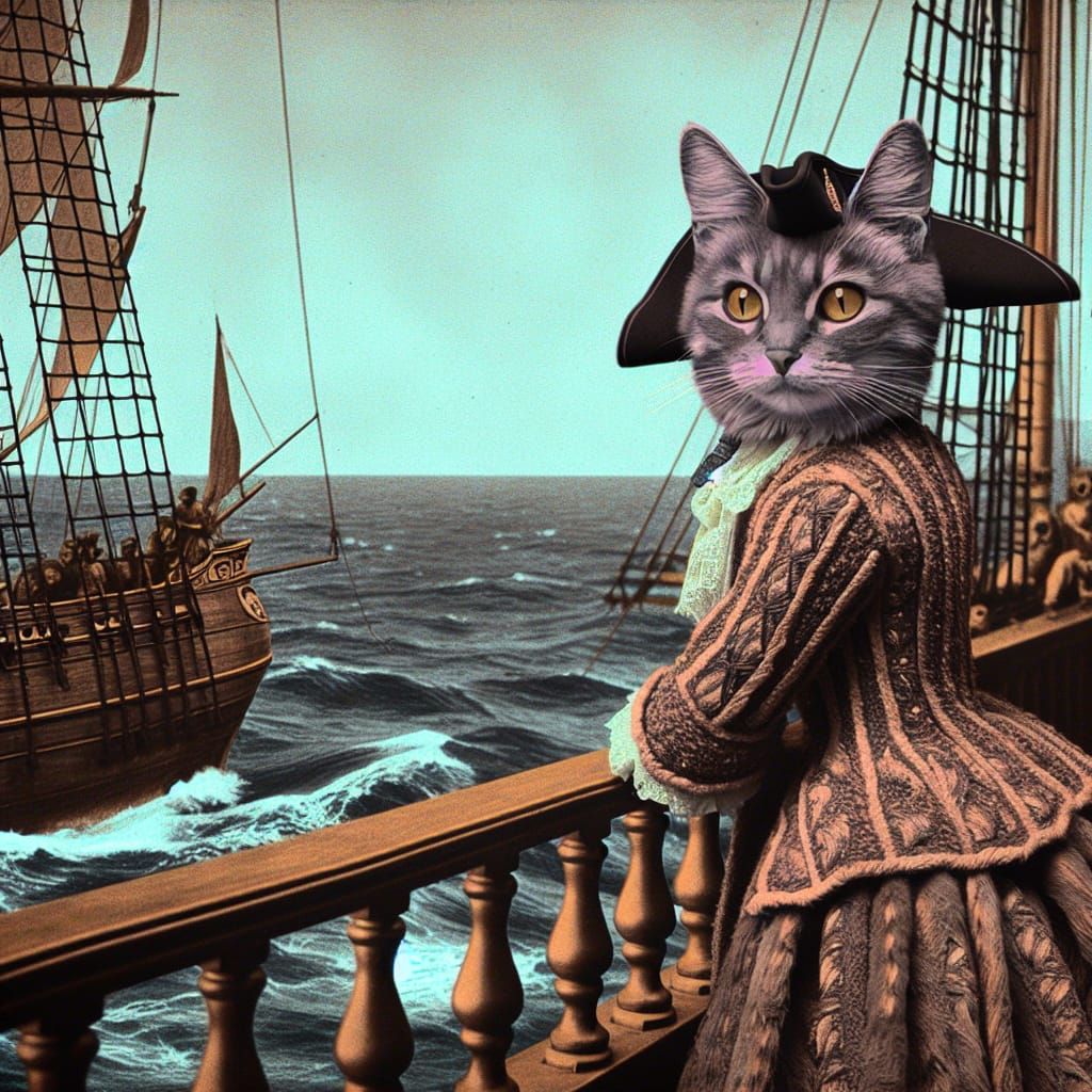 Female pirate captain.