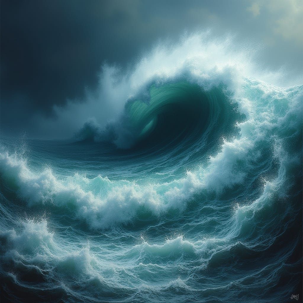 Turmoil in the Depths: A Dark and Turbulent Hurricane