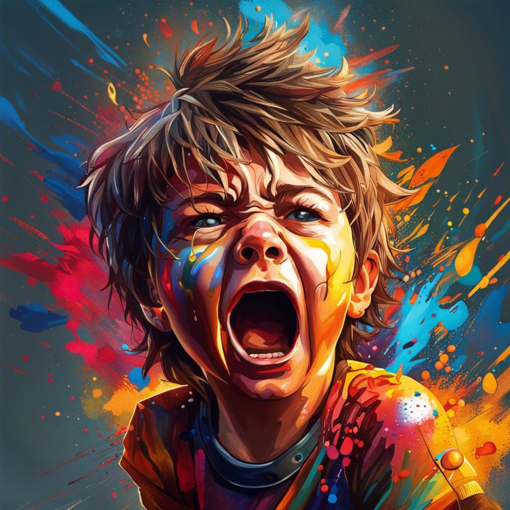 Hyperrealistic Portrait of Oppositional Defiant Disorder