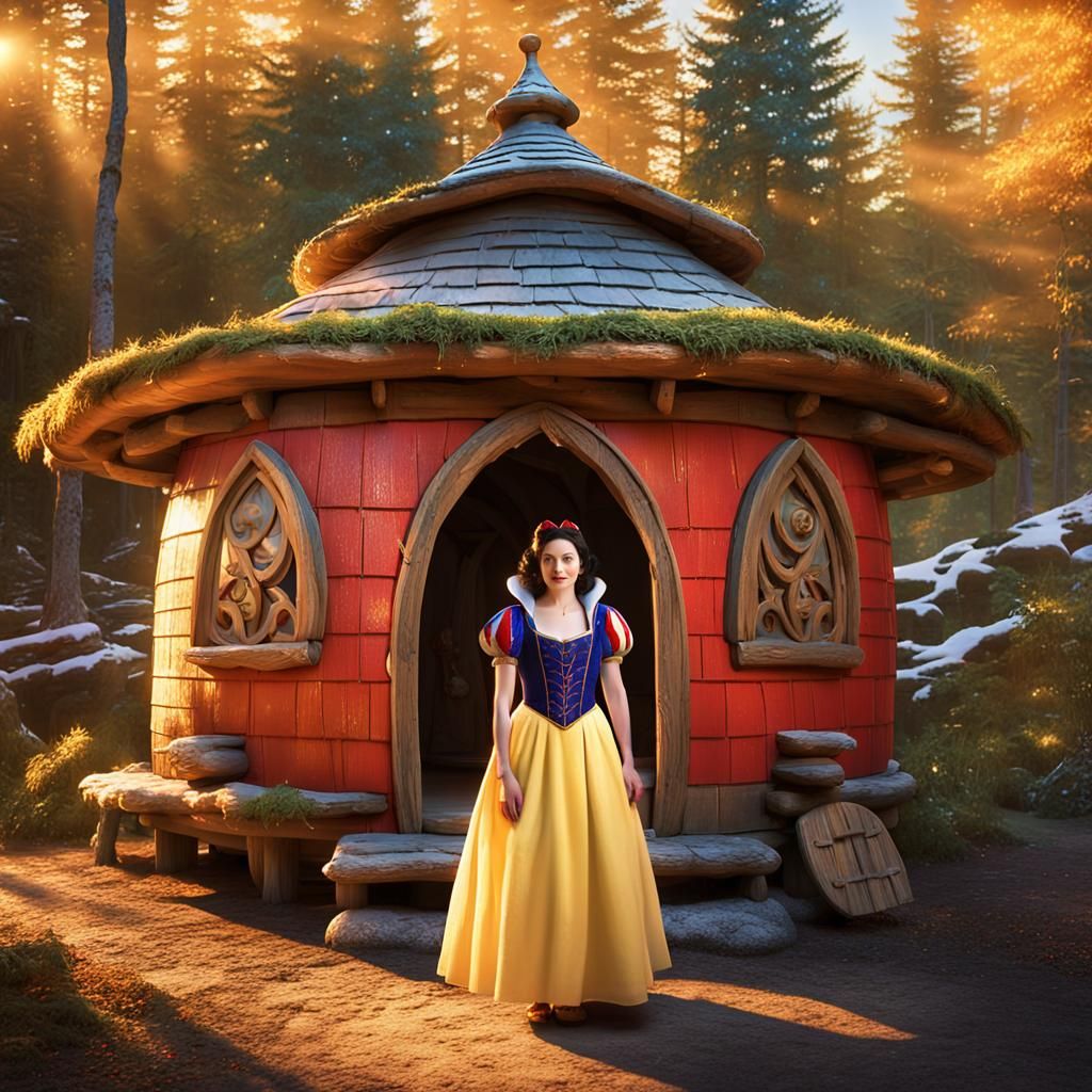 Snow White in Enchanted Forest Concept Art