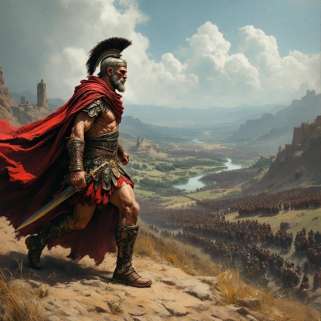 Roman General Leading His Legion