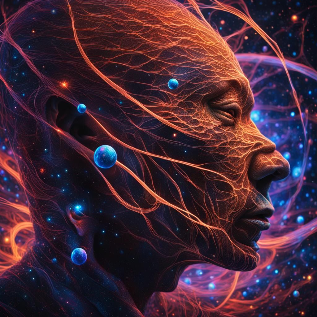 Astral Thorn in Holographic Cosmic Visionary Art