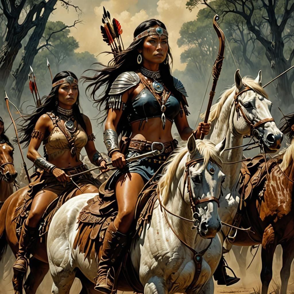 native american horse archers
