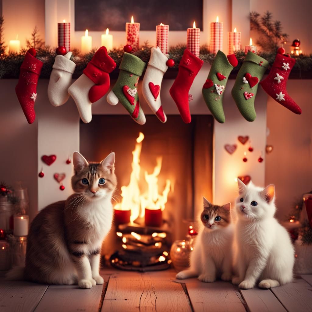 Warm Christmas Eve in a Cozy Winter Wonderland