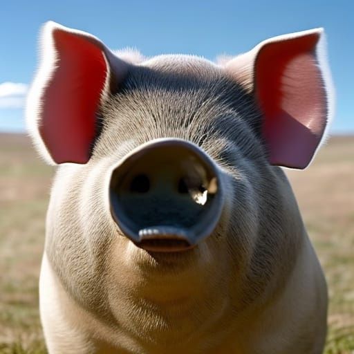 Donald Trump as Pig: 8K Photo