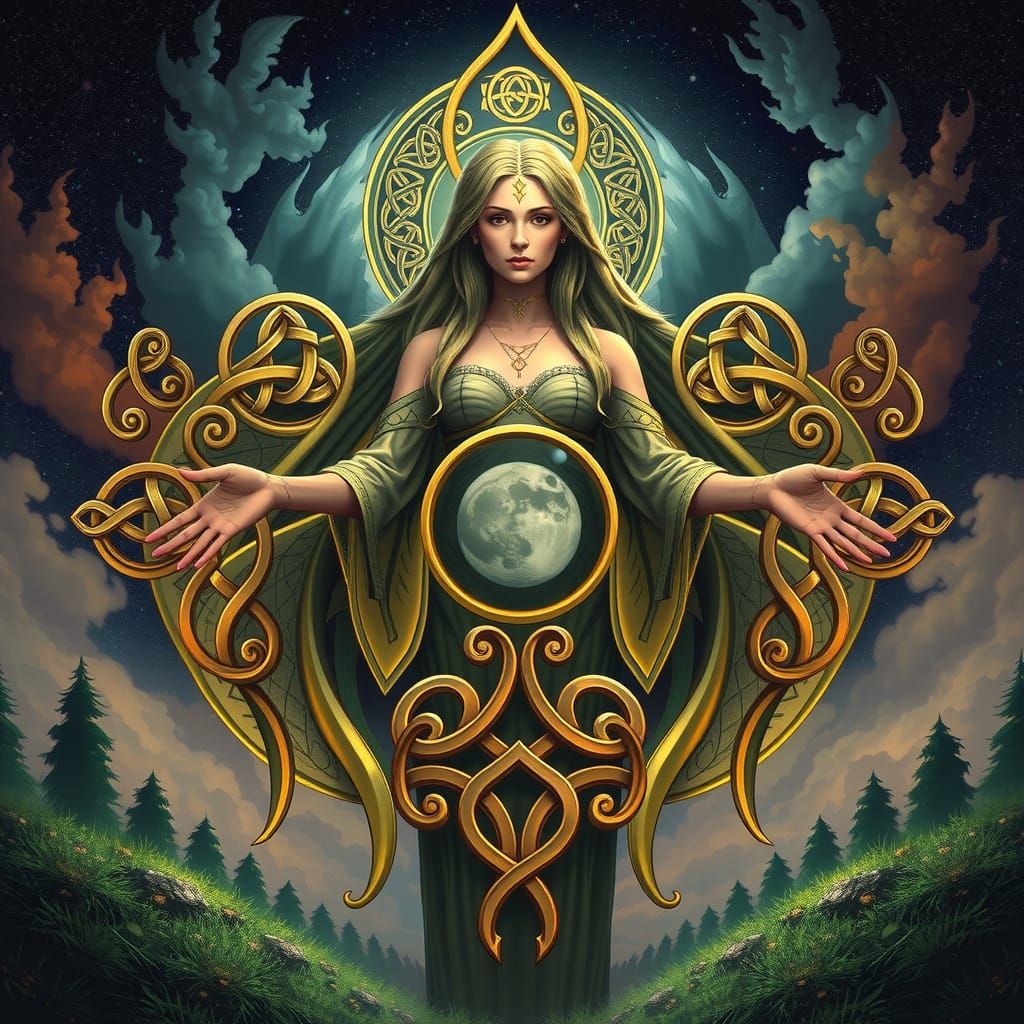 Triple Celtic Goddesses: Maiden, Mother, Crone