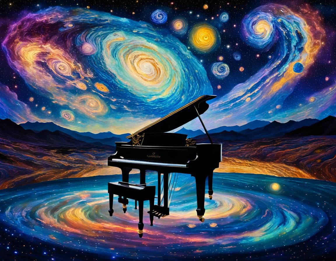 Celestial Symphony: Cosmic Impressionism in the Milky Way