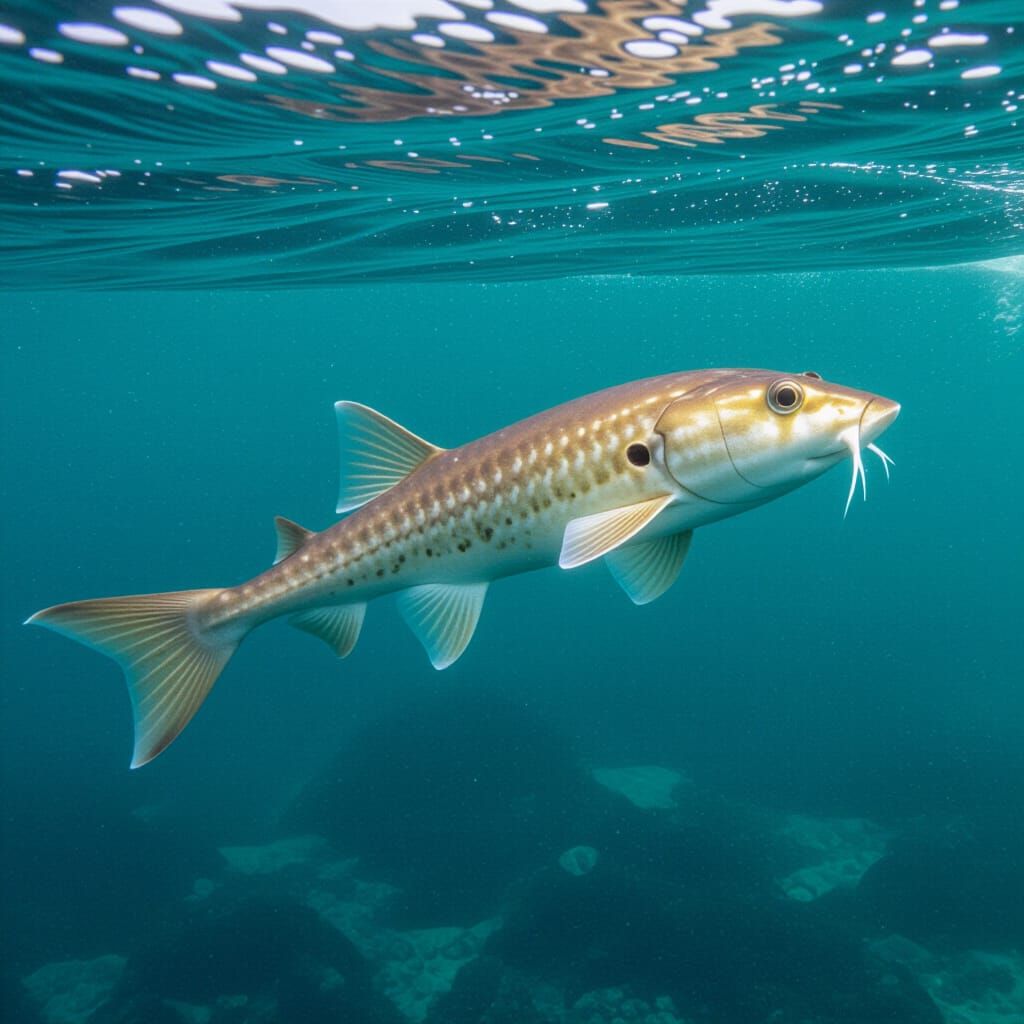 Ratfish Hybrid Swimming Underwater