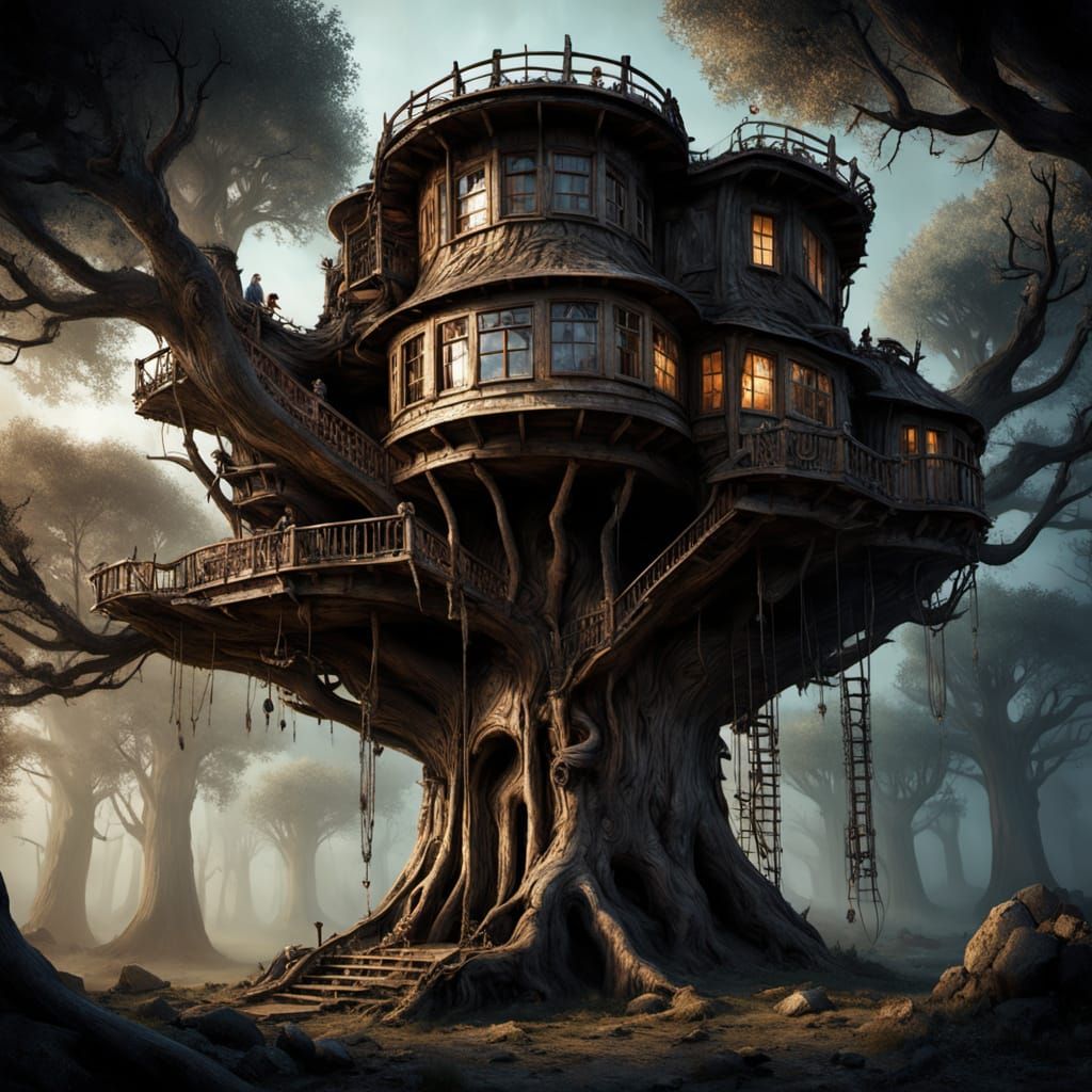 Ancient Alien Treehouse in Petrified Forest