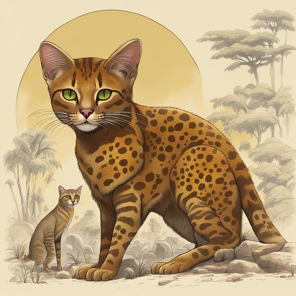 Exotic Wild Cats Evolved on Alien Planet
