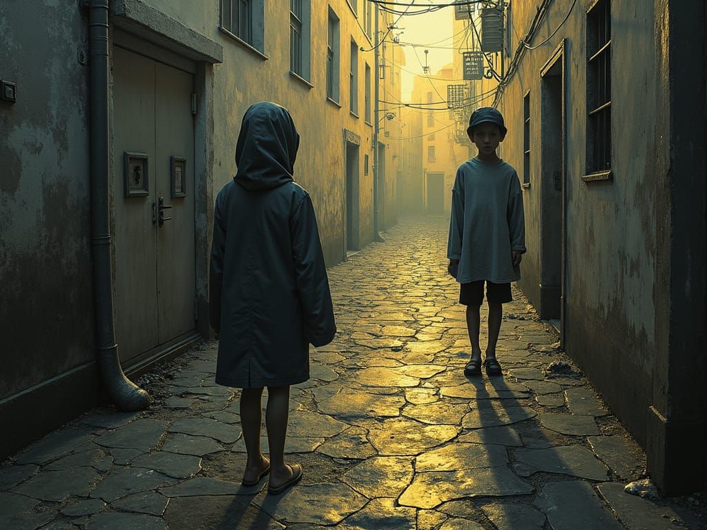 Distorted Figures in Comforting Dark, Semigiltnitrous Art