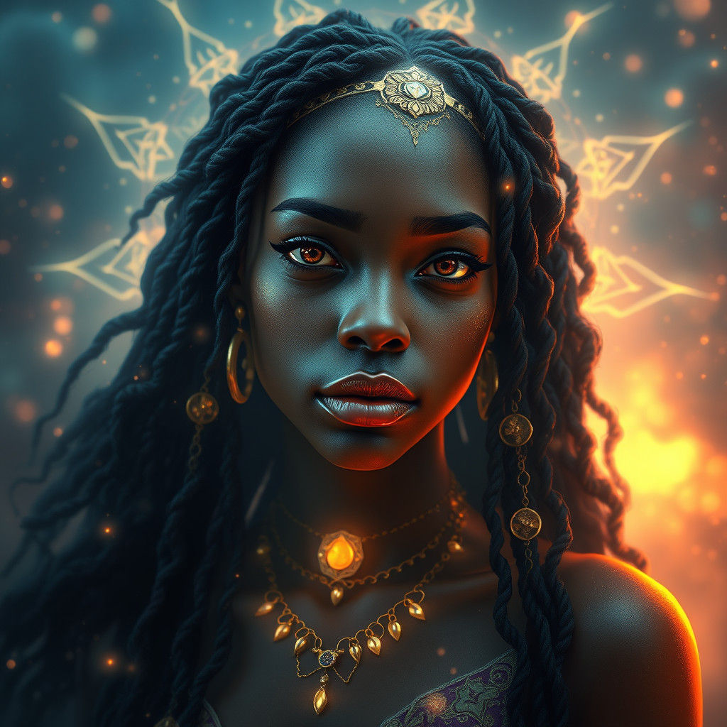 Ethereal Princess with Glowing Aura in Dreamlike Setting