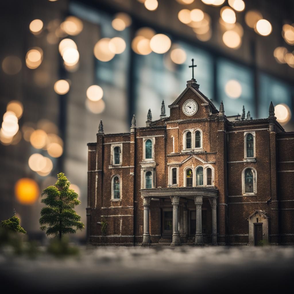 Asylum Photograph with Bokeh and Natural Lighting
