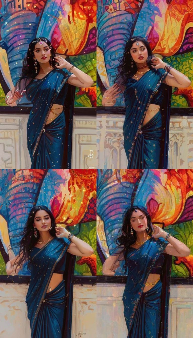 Model Princess with Belly Piercing in Jasmine Style