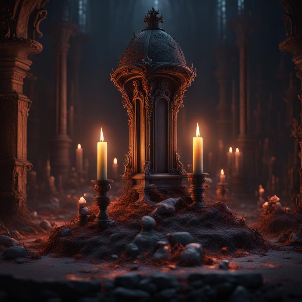 Candle Grave: Fantasy Concept Art in Deep Color