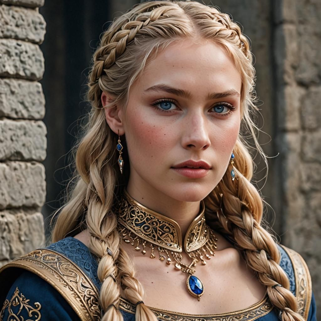 Astrid and Hiccup: A Regal Portrait of Bravery