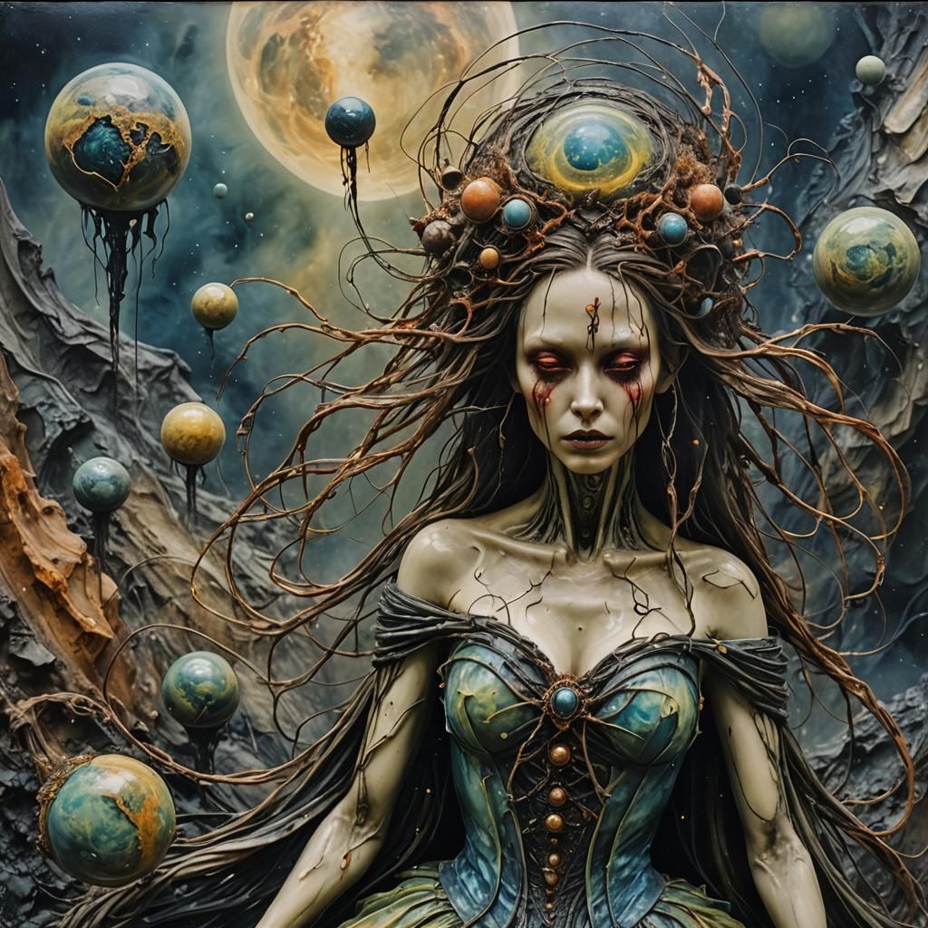 Encaustic Fairy Weaver on Alien Planet