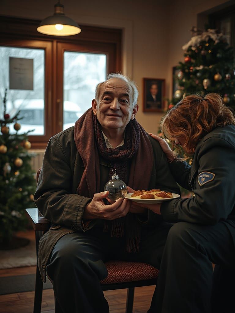 Police Station Kindness: Homeless Man Finds Peace