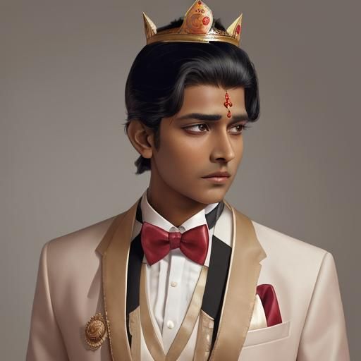 Indian Youth Morphs into a Prince